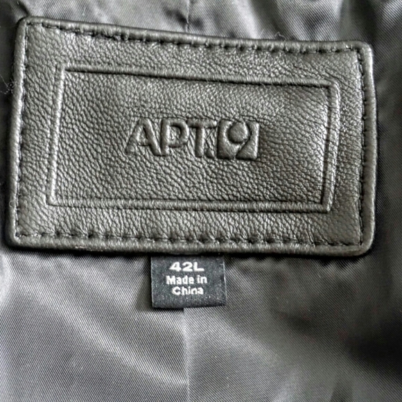 Apt. 9 men's 100% leather black jacket - Picture 5 of 6